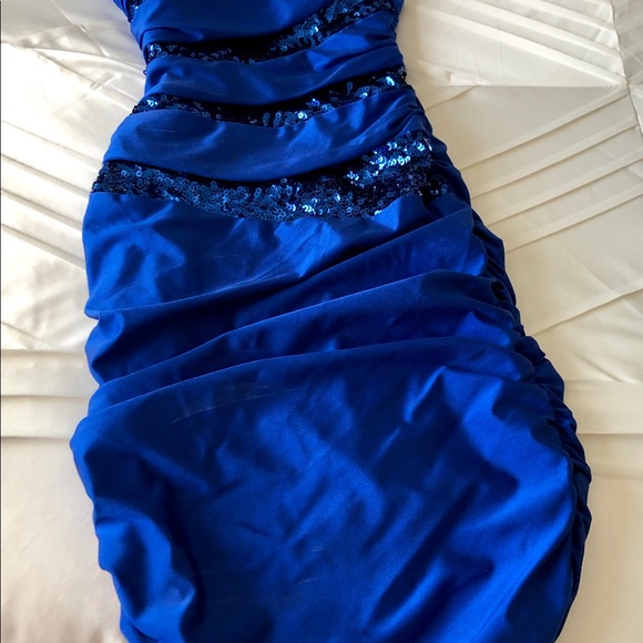 SOLD!! Cobalt Blue After 5 Dress - Picture 4 of 5
